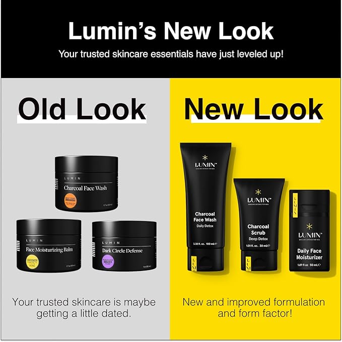 Lumin - Super Light Moisturizer Men - Ideal for Control Oily Skin, Skin Care for Men, Reduce Appearance of Fine Lines, Boost Hydration With Hyaluronic Acid, Daily Use, 50ml
