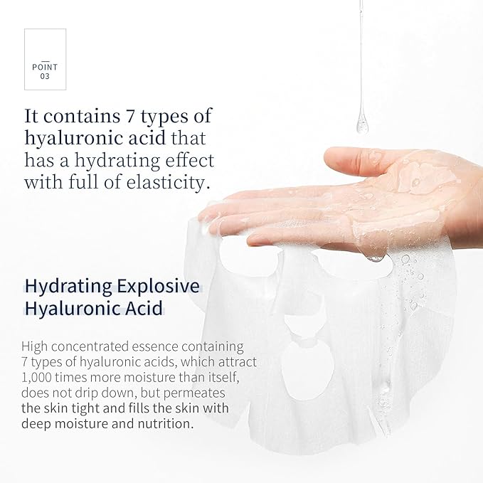 WELLDERMA Sapphire Collagen Hydro Essential Mask 10 Sheets Skin Soothing Calming