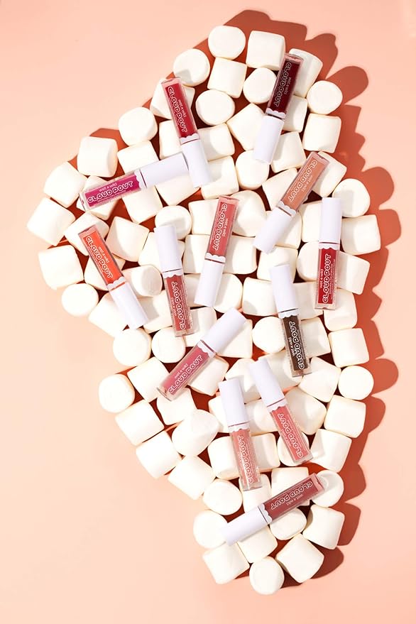 Liquid Lipstick By Wet n Wild Cloud Pout Marshmallow, Light Pink Cloud Chaser | Matte Lip Cream Mousse | Argan Oil | Vitamin E (Pack of 3)