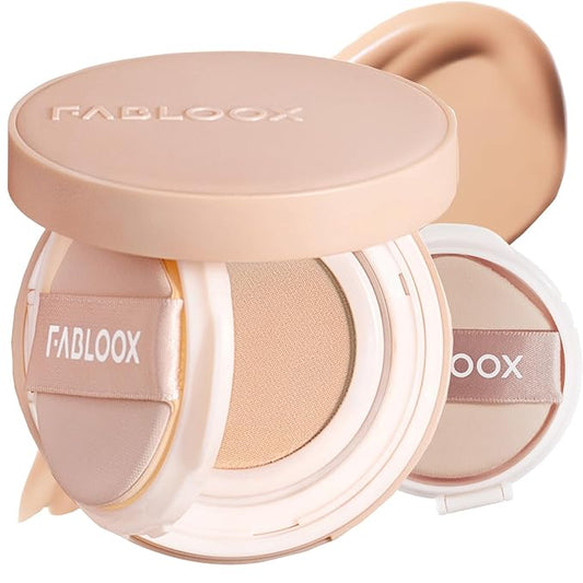 Cellglow Pro Lasting Cushion Foundation, Brighten Skin Skincare Foundation Cushion Natural Coverage Nourishing Makeup, Breathable and Lightweight Formula, Vegan, Almond, Refill Included