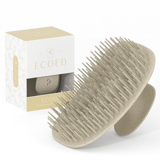 Scalp Massager Shampoo Brush,Scalp Scrubber for Dandruff Removal, Scalp Care Hair Brush Wet & Dry detangler for Men and Women. (Grey, 1pc- Soft for Short & Medium Hair)