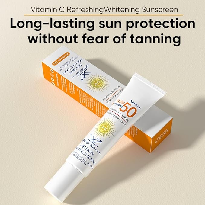 Sunscreen for Face, UV Defense Hydro Calming Sunscreen, SPF 50+, with Vitamin C, Moisturizing Daily Protection for Sensitive Skin, 0.88 Fl Oz
