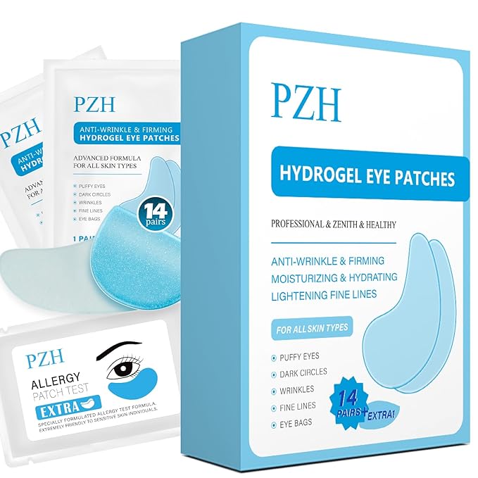 Under Eye Patches for Dark Circles, Eye Masks Gel - Reduce Puffiness and Fine Lines
