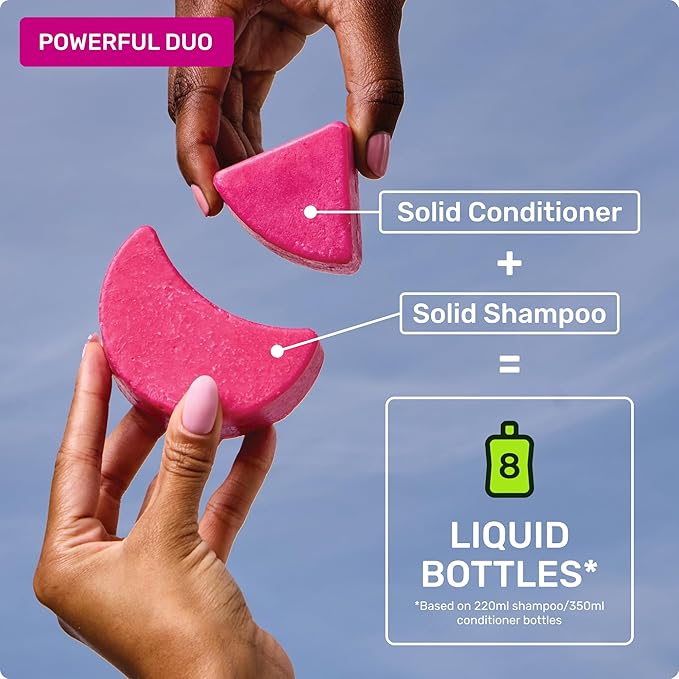 Ethique Repairing Conditioner Bar for dry, damaged hair with Rice Protein - Plastic Free, Vegan, Cruelty-Free, 2.12 oz - Formerly Too Delicious