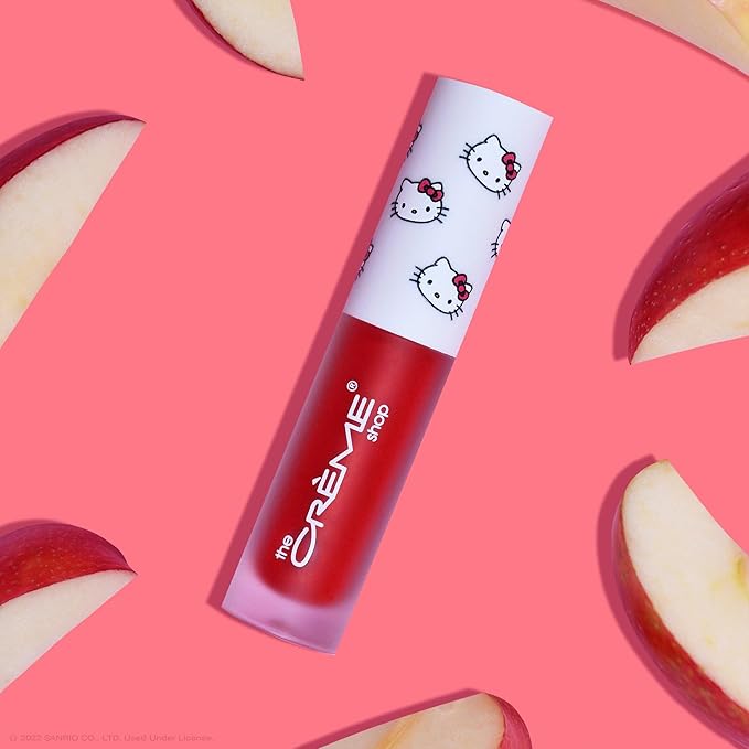 The Crème Shop x Sanrio Hello Kitty Collection: Ultimate Lip Elixir - Kawaii Kiss Lip Oil Set with Nourishing Ingredients - Perfect for Hydration, Shine, and a Hint of Tint (Set of 4)