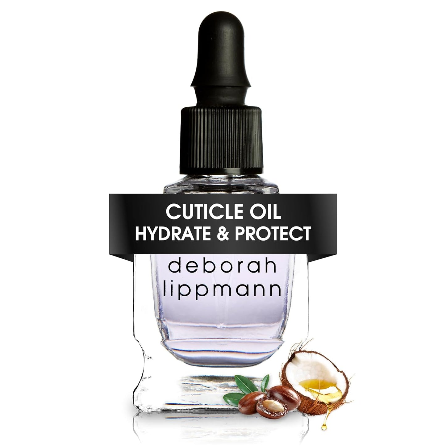 Deborah Lippmann Cuticle Oil, Hydrating Nail Care Treatment, Repair Dry Cuticles with Vitamin E and Coconut Oil, 0.50 Fl Oz