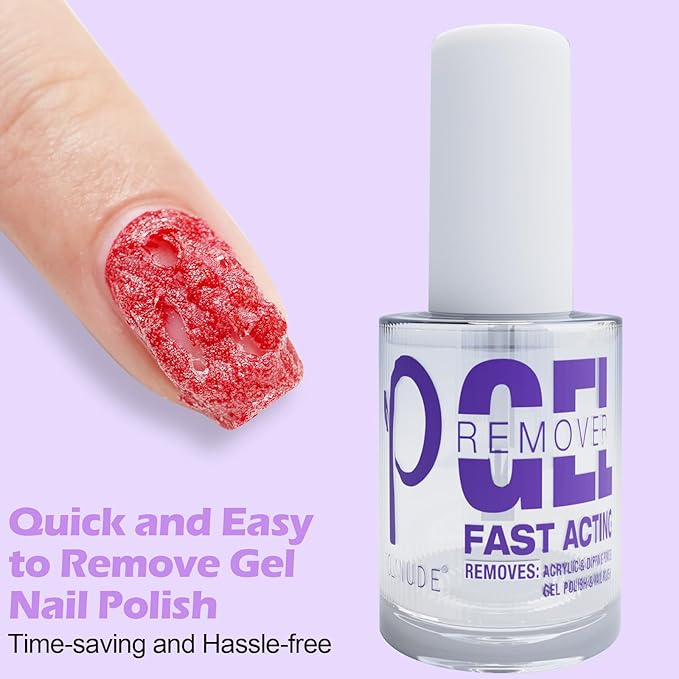 Gel Nail Polish Remover, 3 Pack Professional Powerful Remove Gel Nail Polish Within 3-6 Minutes, Quickly & Easily Remove Gel Polish No Need for Foil, Soaking or Wrapping