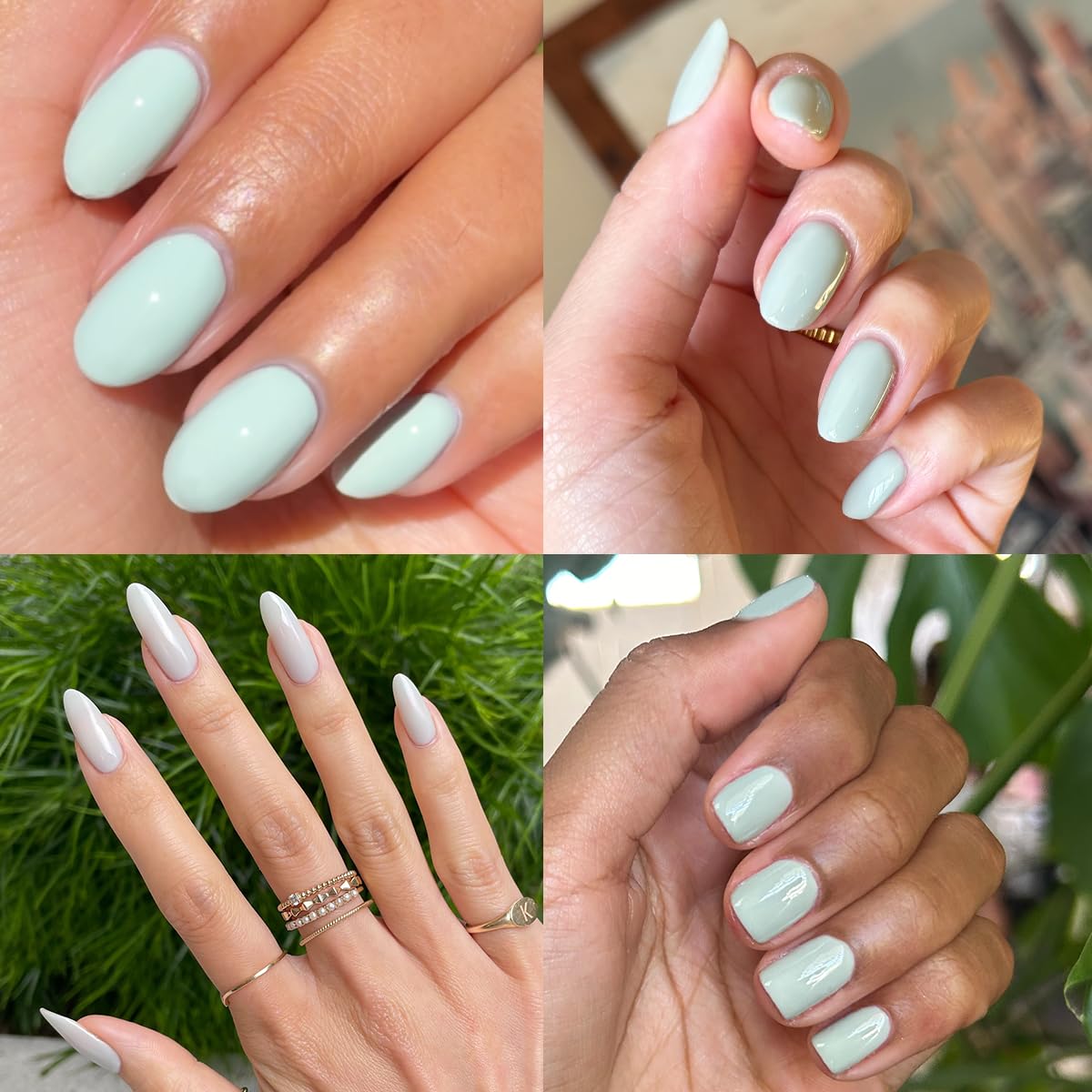 Olive & June Gel Polish | UV LED Nail Lamp Needed | Long Lasting Formula | Up to 21 Days of Wear | Damage-Free Removal | Salon-Quality Manicure, Pedicure at Home | KMC | Pastel Sage