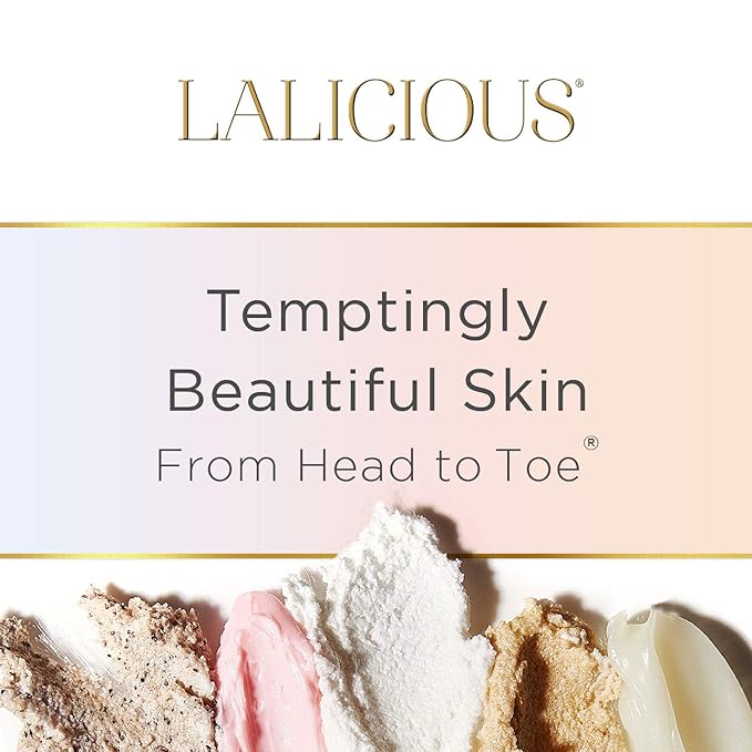 LALICIOUS Brown Sugar Vanilla Sugar Scrub, Exfoliating Body Scrub, Moisturizing Extraordinary Whipped Body Exfoliator, Gentle Exfoliating Body Scrubber Exfoliator for Radiant Skin, No Parabens - 16oz