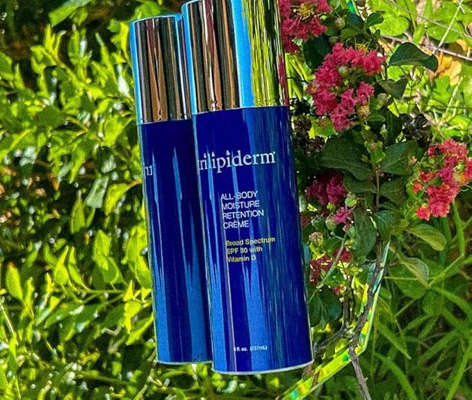 Trilipiderm Weekender Bundle – All-Body Moisture Retention Crème Broad Spectrum SPF 30 with Vitamin D and All-Body Moisture Retention Crème, 8 Ounce Airless Pump Bottles