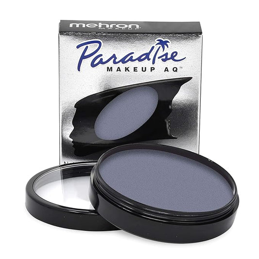 Mehron Makeup Paradise Makeup AQ Pro Size | Stage & Screen Performance, Face & Body Painting, Beauty, Cosplay, and Halloween | Water Activated Face Paint, Body Paint 1.4 oz (40 g) - Storm Cloud