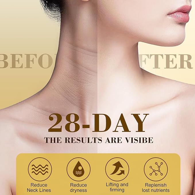 [2025 Upgrade] AH8 Firming Neck Cream with Roller - Tightening & Lifting Cream for Sagging Skin, 8-HA Clockwise Neck Cream for Face & Body Skin Tightening Cream with Massage Roller