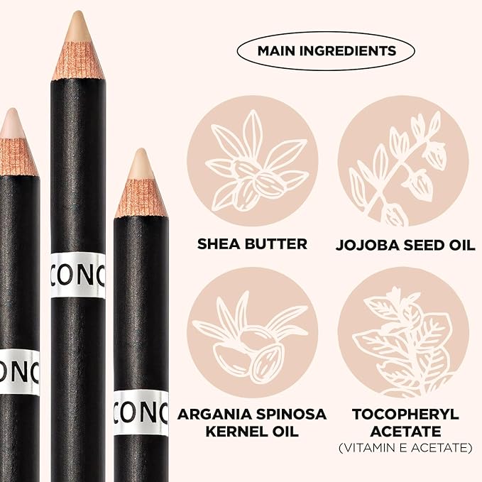 THESAEM Cover Perfection Concealer Pencil – Non Comedogenic spot Eraser - Conceal Blemish,Aging Spot,Acne&Freckle – Multi-Use Under Eye Concealer for Dark Circle,1.4g (2.0 Rich Beige)