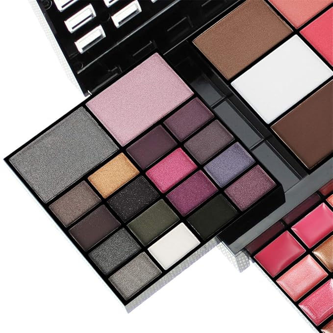 All-in-One Makeup Gift Set Carry All Makeup Kit for Women Full Kit With Makeup Bag Lipgloss Lipstick Concealer Blush Foundation Face Powder Eyeshadow Palette Cosmetic Palette #2