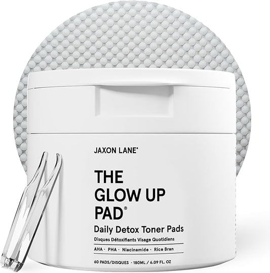 Rice Toner Pads Korean Skin Care Daily Exfoliating Pads for Face: THE GLOW UP Centella AHA PHA Niacinamide Brightening Toner for Mens Skincare, Facial Cleansing, Acne Pores, Dark Spots & Skin Radiance