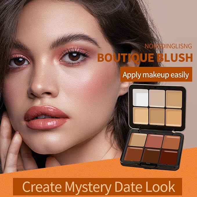12 Colors Cream Concealer Palette, Long Lasting Full Coverage Correcting Concealer Palette Foundation Camouflage Makeup Contour Palette for or Under Eye Dark Circles, Acne Marks, Facial Spots