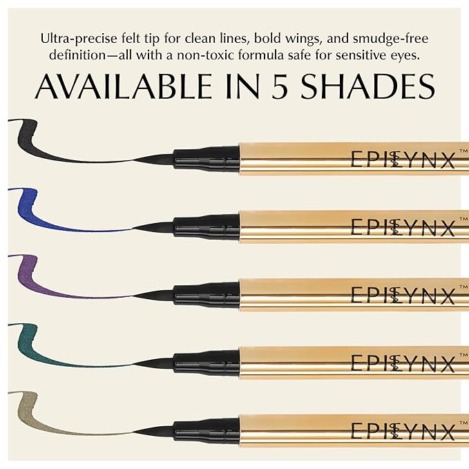 Waterproof Eyeliner - Smudge-Proof Liquid Eyeliner Pen with Precision Tip for Smooth, Long-Lasting Application - Vegan, Hypoallergenic & Gluten-Free Eye Liner - 2mL Green