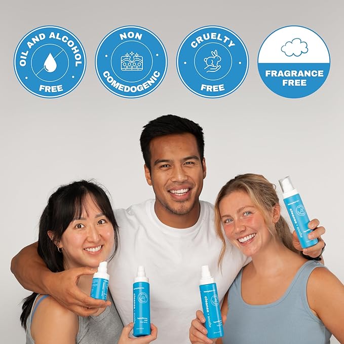 Hypochlorous Acid Spray - HOCL - Hypoallergenic Skin Toner Cleanse and Soothe Sensitive Face - Acne - Eczema - Bacne - Eyelid - Pre Post Workout (Mini Bundle Pack - 2fl + 2 fl)