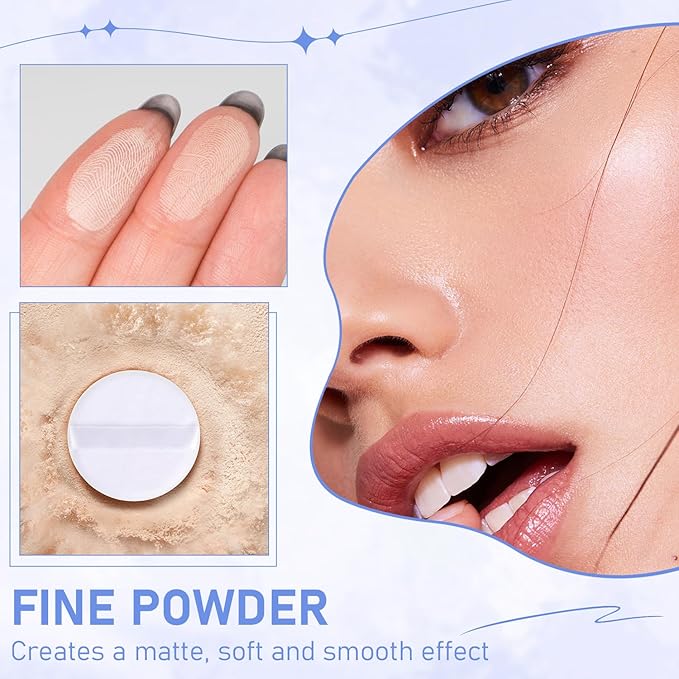 Maycheer Face Powder - Maycheer Lasting Waterproof Pressed Powder Compact, Oil Absorbing Pressed Powders Compact for Face, Available in 3 Different Shades (03# DARK COMPLEXION, One size)