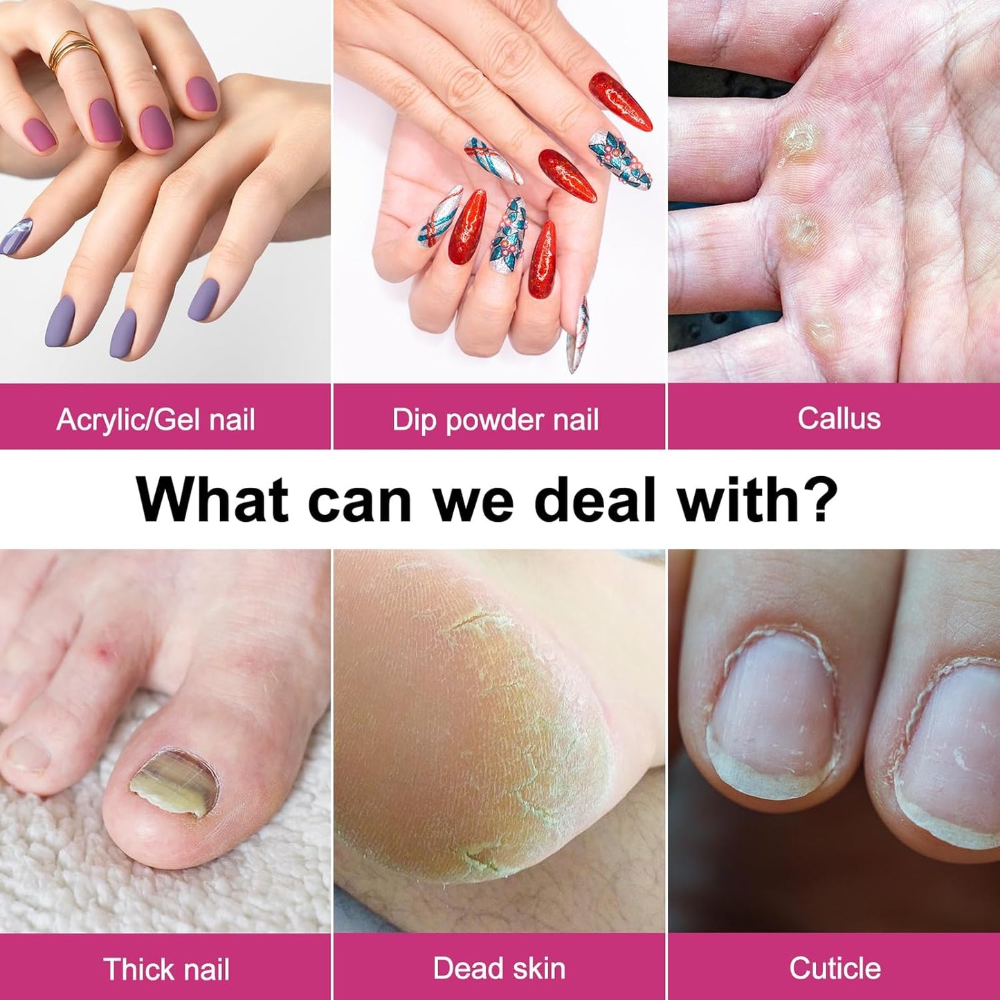 COSLUS Cordless Nail Drill Electric File: Professional for Acrylic Gel Dip Powder Nails Portable Nail Drill Machine Kit for Manicure Pedicure Nail Set with Everything Rechargeable Lightweight