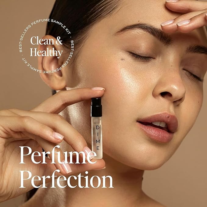 Dime Beauty Perfume Sampler, Hypoallergenic, Clean Perfumes, Eau de Toilette For Women (Set of 5, 2 ml)