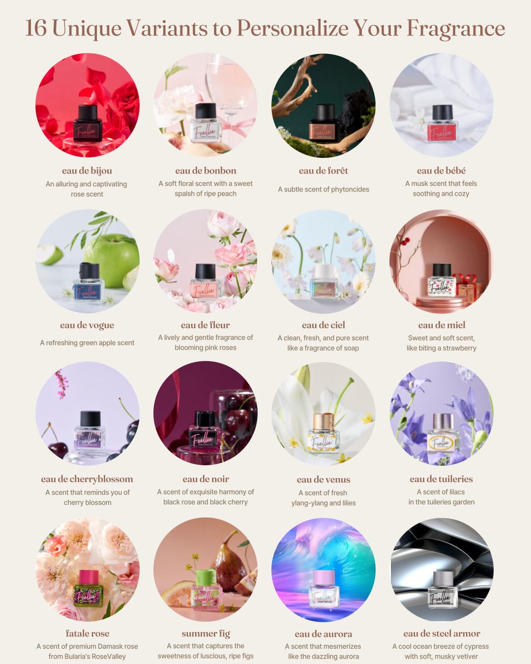 [Foellie] Underwear Perfume-Eau de Bijou, 0.169 fl oz (5 ml)