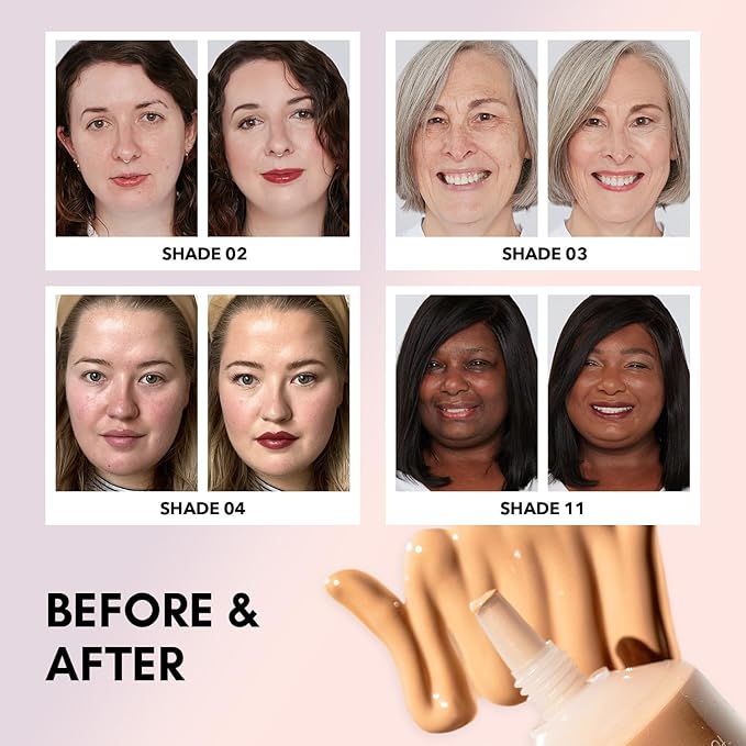 Clover Skin Is In Serum Foundation | Hydrating Face Serum, Lightweight Foundation, Cruelty-Free & Vegan | With Squalane And Sunflower Seed Wax | 30 ml - Shade 12 (Dark)