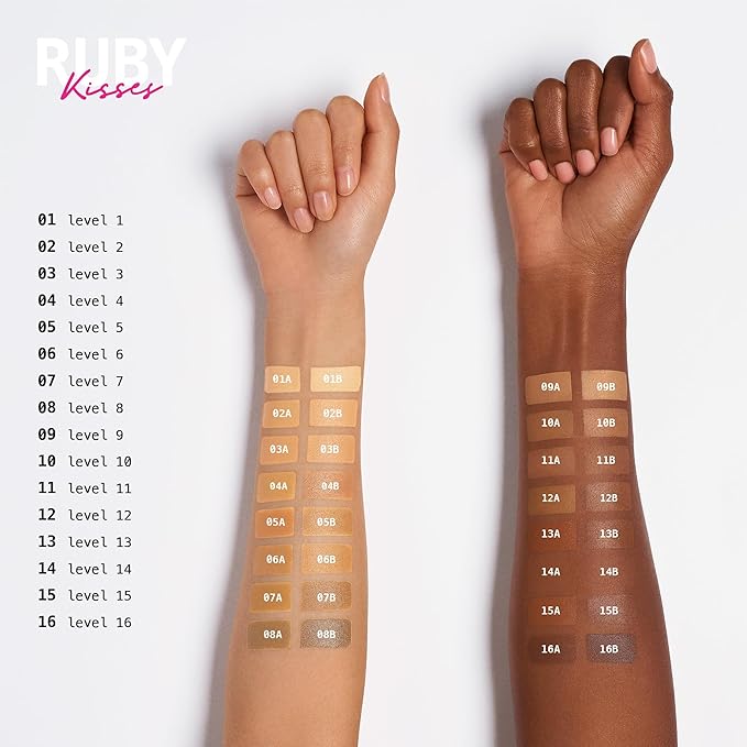 Ruby Kisses 3D Face Creator Cream Foundation & Concealer, 12 Hours Long Lasting, Medium to Full Coverage, Non-Greasy, Ideal for Makeup & Contour Palette (Level 11)