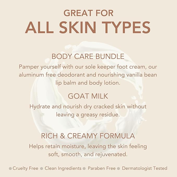 Dionis Vanilla Bean Goat Milk Body Care Bundle