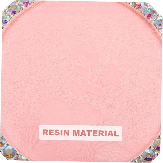 Nail Art Palette, Nail Charm Display Stand Painting Color Mixing Tray Makeup Mixing Plate, Pink