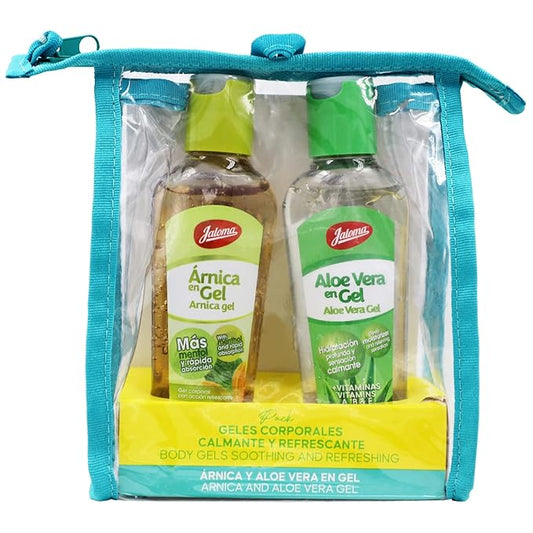 JALOMA Body Gel Pack, Arnica and Aloe Vera Moisturizer Gels, 2 Pieces Inside Each Gift Bag, 1 Gift Bag