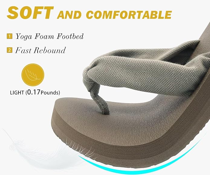 KuaiLu Womens Dressy Sandals Arch Support Yoga Mat Walking Cross Slides Ladies Slip on Orthotic Travel Outfits Slippers Cushion Comfortable