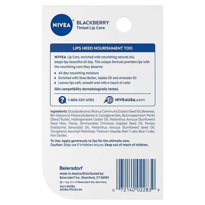 Lip Balm Hydrating, 0.17 Oz, Bundled with Westlake Art Makeup Cleansing Cloth, Enriched with Avocado & Jojoba for Soft, Smooth Lips, Hydrating Lip Balm, Blackberry Scent, Lip Balms & Moisturizers~ [P