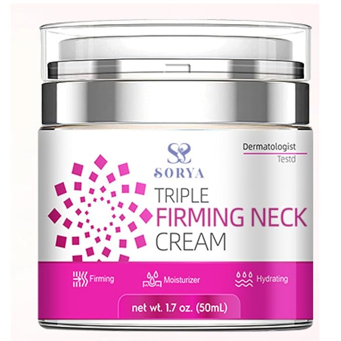 Neck Firming Cream Aging Wrinkles Neck Moisturizer with Retinol, Collagen & Hyaluronic Acid, Hydrating Skincare for All Skin Types for Men & Women