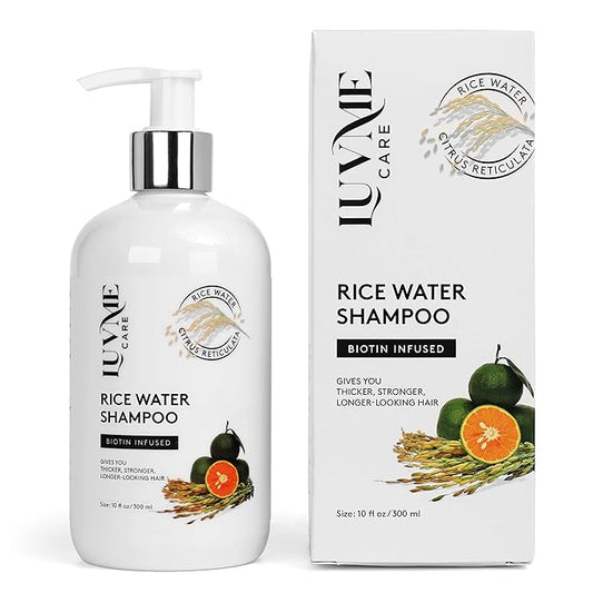 Rice Water Hair Growth Shampoo with Biotin - Hair Shampoo for Thinning Hair and Hair Loss, All Hair Types, Men and Women 10 Fl Oz