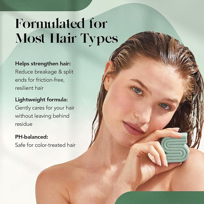 Kitsch Rosemary & Biotin Shampoo Bar - For Hair Growth, Strengthening, Thickening & Volumizing Shampoo for Women and Men - Free of Parabens, Sulfates & Silicones - Made in USA - 3.2 oz