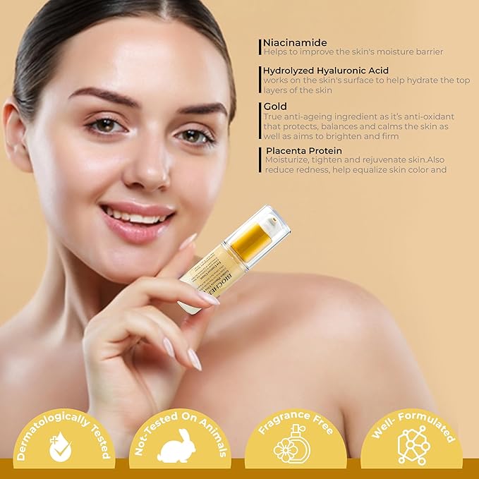 Golden Placenta Ultra Eye Cream - 0.51 fl oz / 15 ml, Luxury Eye Contour Treatment for Wrinkles and Dark Circles