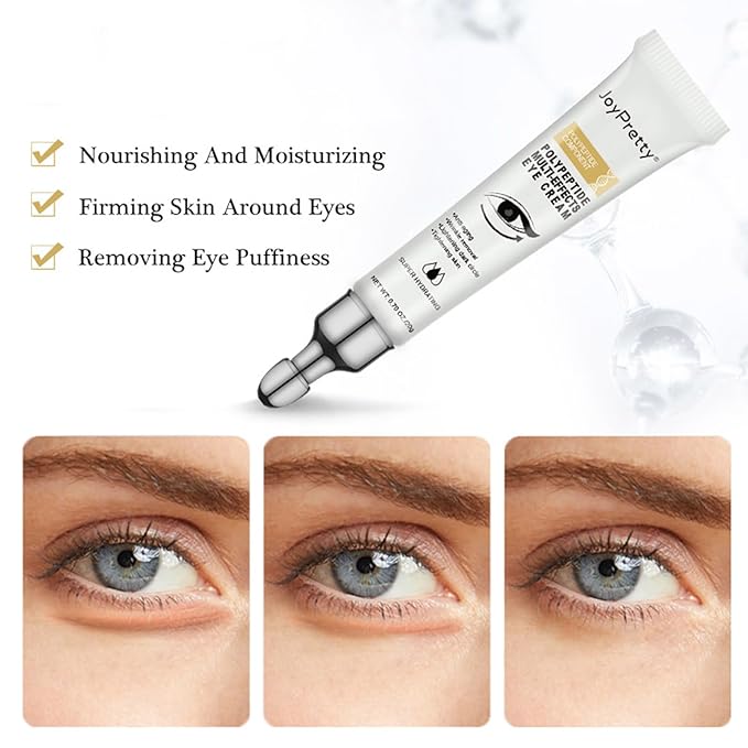 Polypeptide Eye Cream for Dark Circles,Bags Under and Puffiness,Polypeptide Eye Cream Anti Aging Firming Eye Cream,Wrinkie Removal Dark Circles Remove Eye Bags Nourishing Eye Serum Skin Care