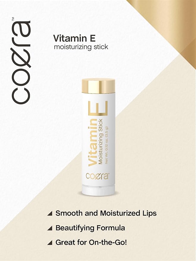 Vitamin E Moisturizing Stick for Lips | .12 oz (2 Pack) | Hydrating & Nourishing | Free of Parabens, SLS & Fragrances