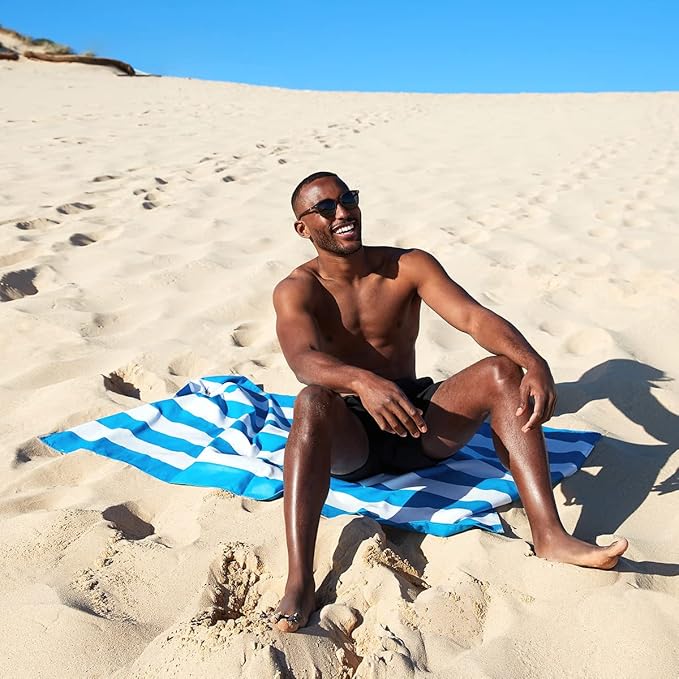 Dock & Bay Quick Drying Towel - for Sports & Gym - Compact, Lightweight - 100% Recycled - Includes Bag - Cabana - Set of 6, Extra Large (200x90cm, 78x35)