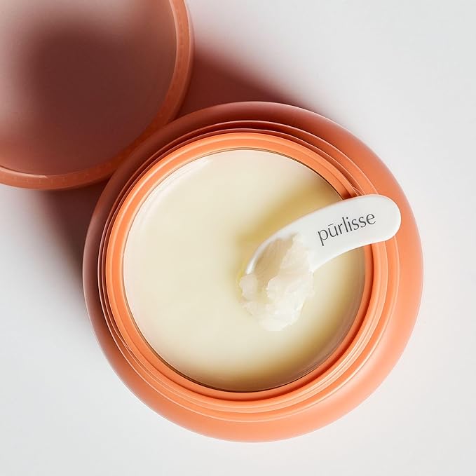 pūrlisse Pumpkin Chai Latte Cleansing Balm - Hydrating Facial Cleanser Enriched with Pumpkin, Chai & Soy Milk - Makeup Remover Balm & Gentle Face Wash for Women & Men (3.4 oz)