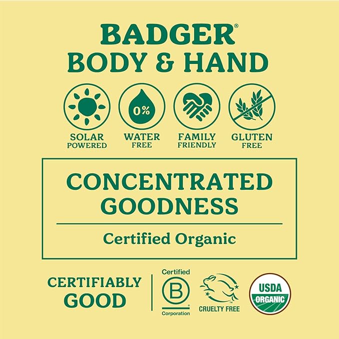 Badger - Unscented Dry Skin Balm, Sensitive Skin Balm, Moisturizing Balm for Dry Cracked Skin, Unscented Balm, Skin Moisturizer Balm, 2 oz (2 Pack)