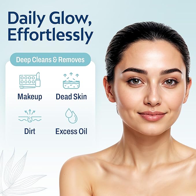 HartFelt Round Face Scrubber for Women | Reusable Facial Sponges for Daily Cleansing | Facial Exfoliating Pads for Removing Dead Skin, Dirt & Makeup | Use with Favorite Cream | Made in USA - 1 Count