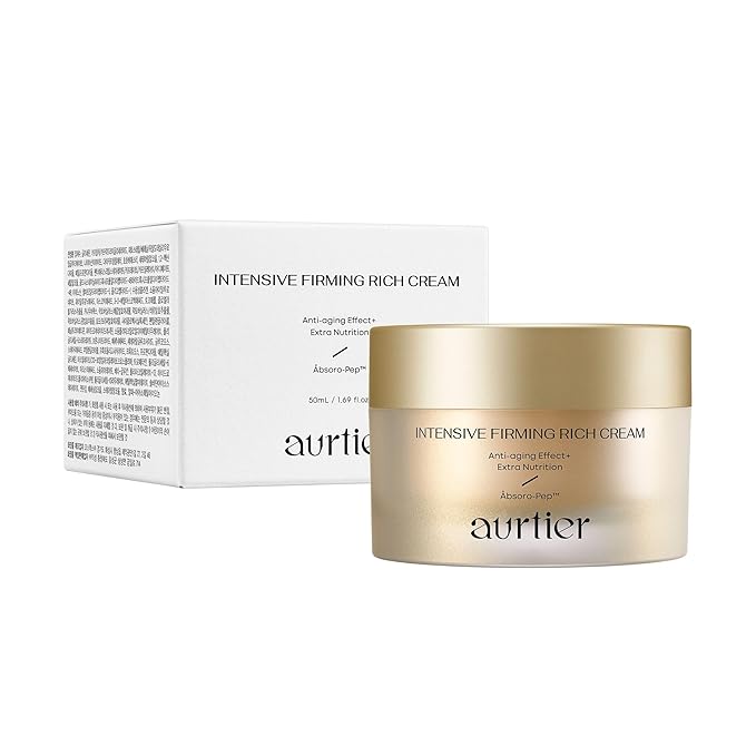 Intensive Firming Rich Cream, Anti-Aging Moisturizer with Collagen Peptides EGF Hyaluronic Acid for Wrinkle Smooths, Firming, Lifting & Deep Hydration 1.69 Ounce