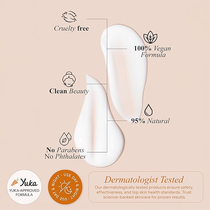 Vitamin C & Vitamin E Under Eye Cream – Anti Aging Treatment For Dark Circles, Puffiness & Fine Lines, Firms And Hydrates Tired Eyes – Dermatologist Tested, Korean Skin Care – Pack of 2