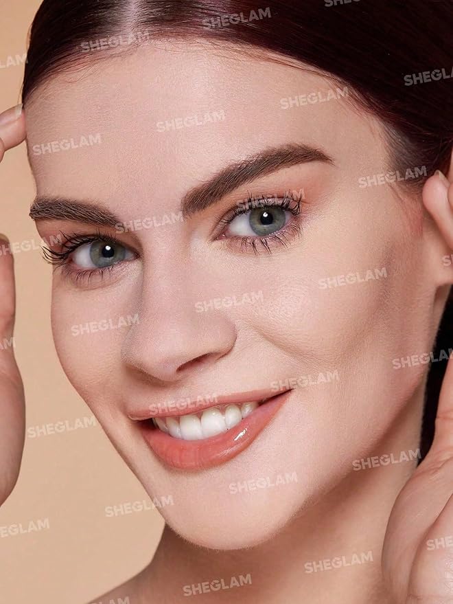 SHEGLAM SKin-Focus Full Coverage Powder Foundation Oil-Control Lightweight Face Pressed Powder Makeup-Linen