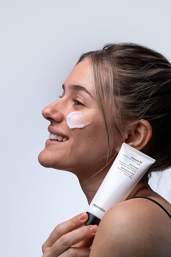 Minimalist 10% Vitamin B5 Face Moisturizer for Oily & Acne Prone Skin | Oil Free Fast Absorbing Lightweight Gel | For Women & Men | 1.7 Oz / 50 gm