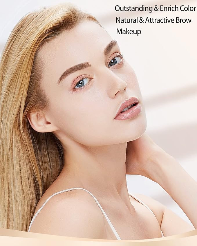 Waterproof Tinted Brow Gel-Long Lasting Smudgeproof Liquid Eyebrow Makeup,Eyebrow Mascara Tinted Brow Glue,Eye Brow Filler,Volumizing Enhance Brow Mascara,With Brow Razor Brush,Gift for Women-Blonde