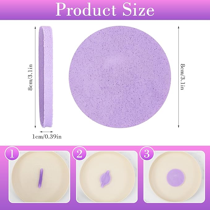480 Pcs Compressed Facial Sponges 4 Colors Round Compressed Face Sponge for Clean, Reusable Makeup Removal Exfoliating PVA Facial Sponge for Esthetician Women Makeup Removal Wash Face Beauty Mask Spa