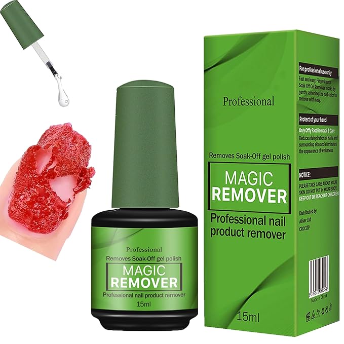 Gel Nail Polish Remover Acetone Nail Polish Remover Cuticle Remover Gel Polish Remover Gel Remover for Nails Removedor De Esmalte Gel 15 ml